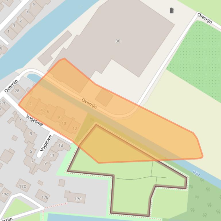Kaart van postcodegebied 2223DB.