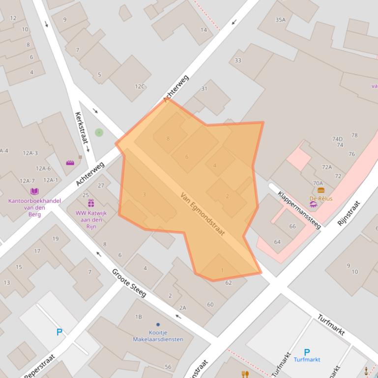 Kaart van postcodegebied 2223EK.