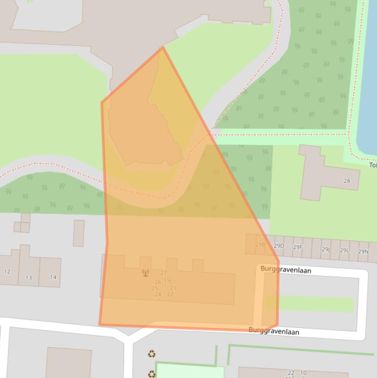 Kaart van postcodegebied 2223EZ.