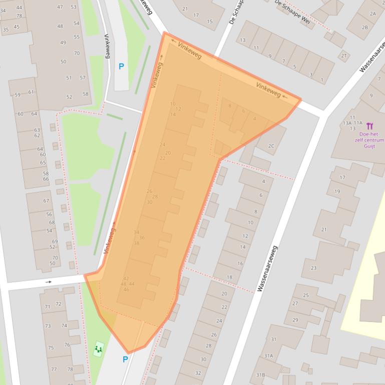 Kaart van postcodegebied 2223JM.