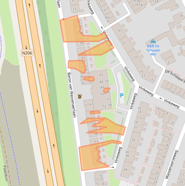 Kaart van postcodegebied 2223JR.
