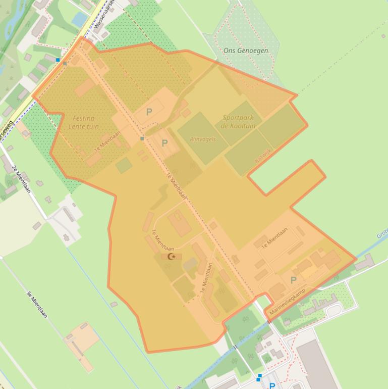 Kaart van postcodegebied 2223LG.