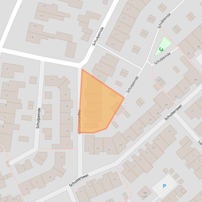 Kaart van postcodegebied 2223ST.