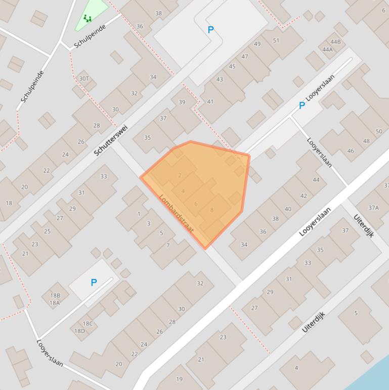 Kaart van postcodegebied 2223TD.