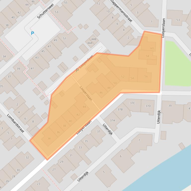 Kaart van postcodegebied 2223TH.