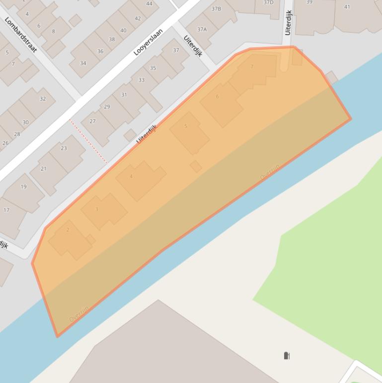 Kaart van postcodegebied 2223TX.