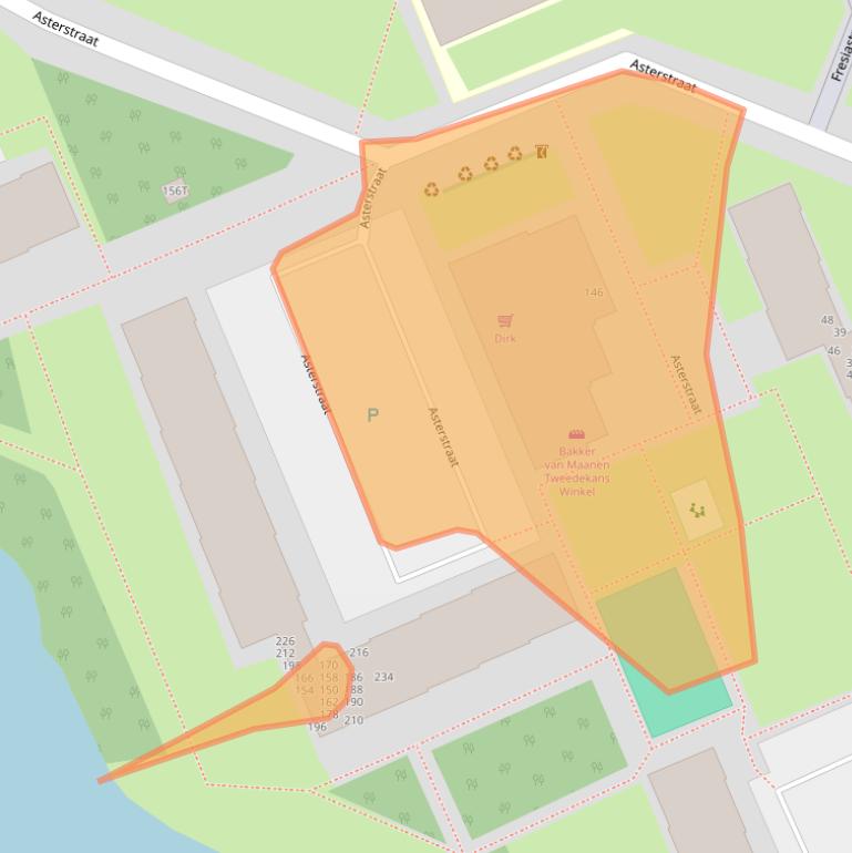 Kaart van postcodegebied 2223VL.