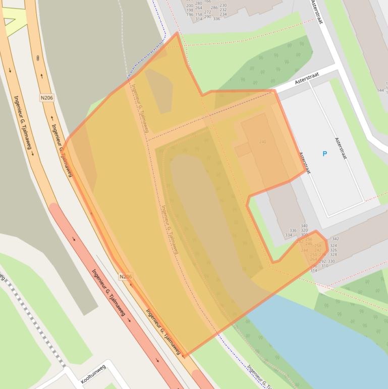 Kaart van postcodegebied 2223VN.