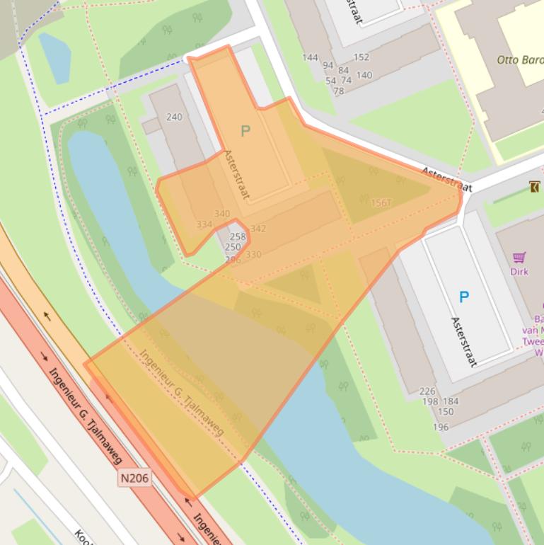 Kaart van postcodegebied 2223VP.