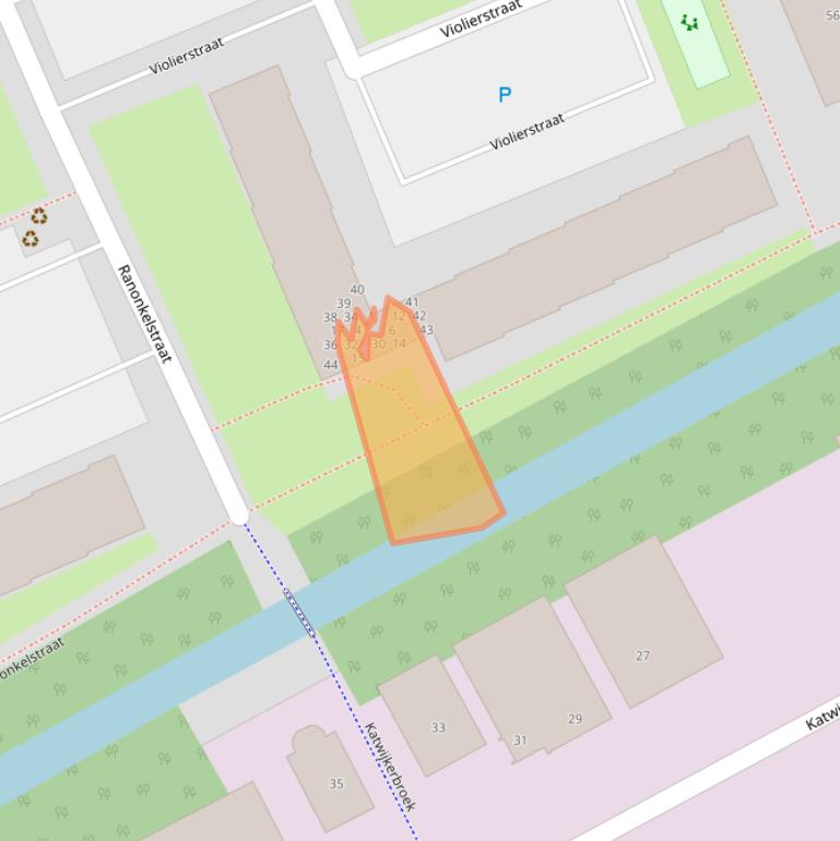 Kaart van postcodegebied 2223XL.