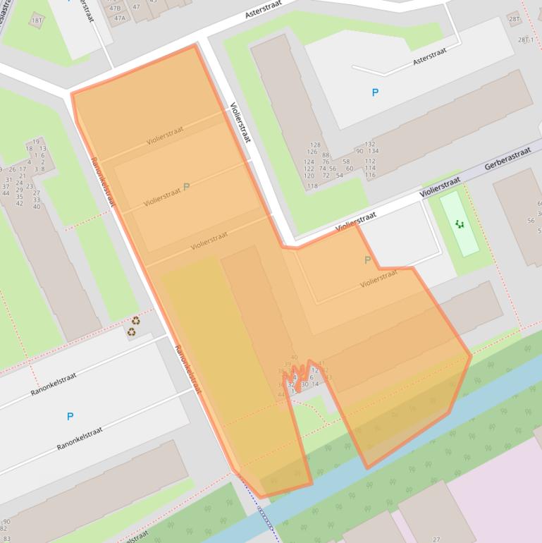 Kaart van postcodegebied 2223XM.