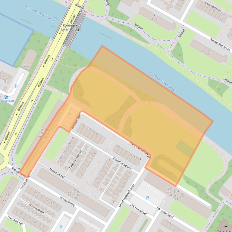 Kaart van postcodegebied 2224AP.