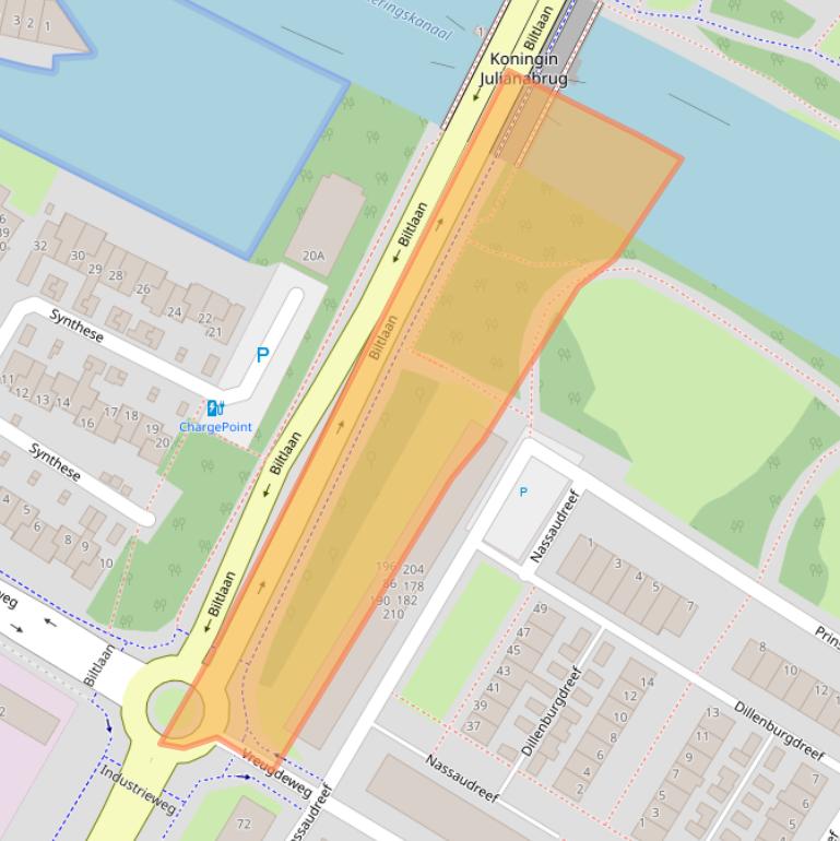 Kaart van postcodegebied 2224AS.