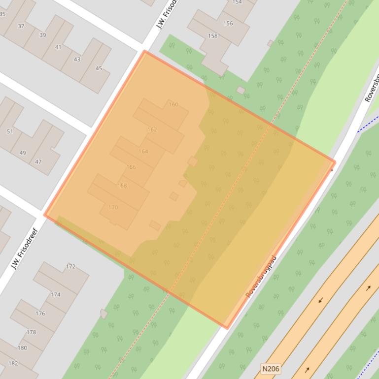 Kaart van postcodegebied 2224BL.