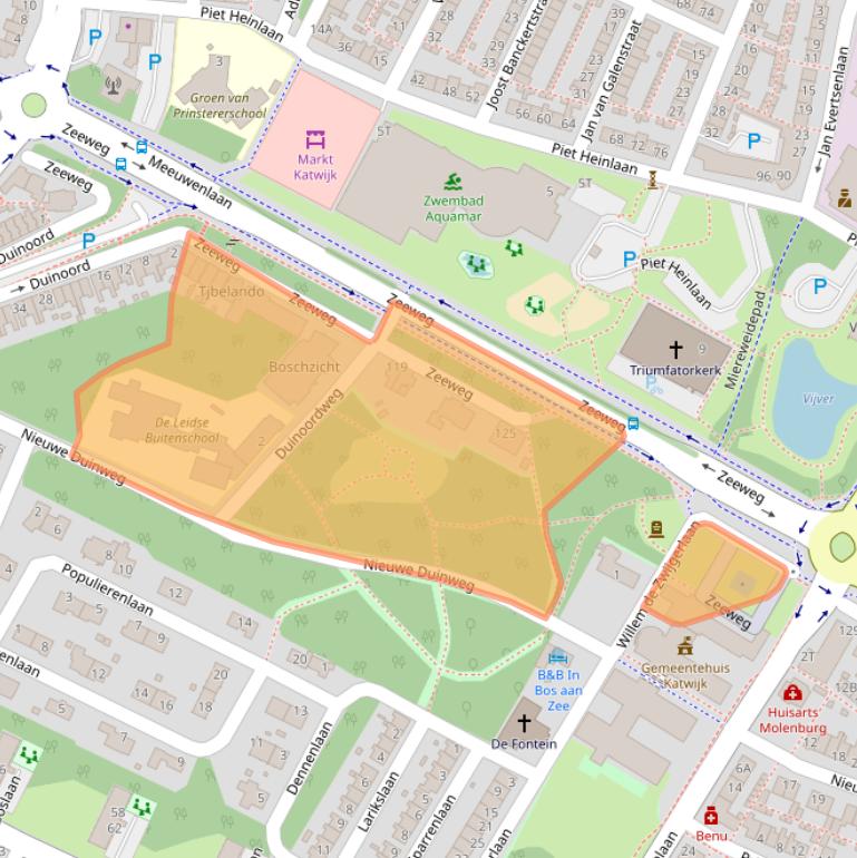 Kaart van postcodegebied 2224CD.