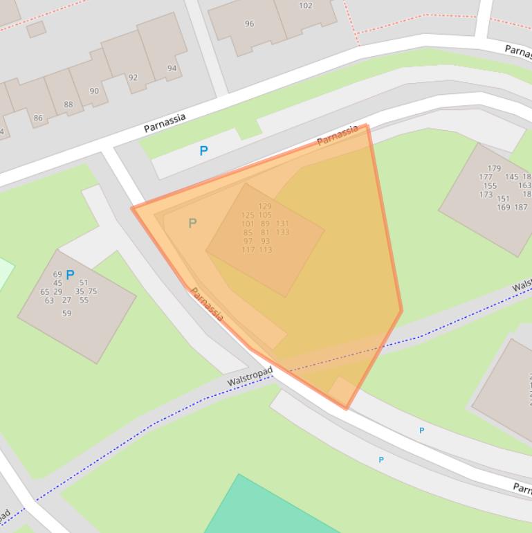 Kaart van postcodegebied 2224DL.