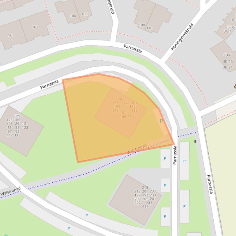 Kaart van postcodegebied 2224DM.