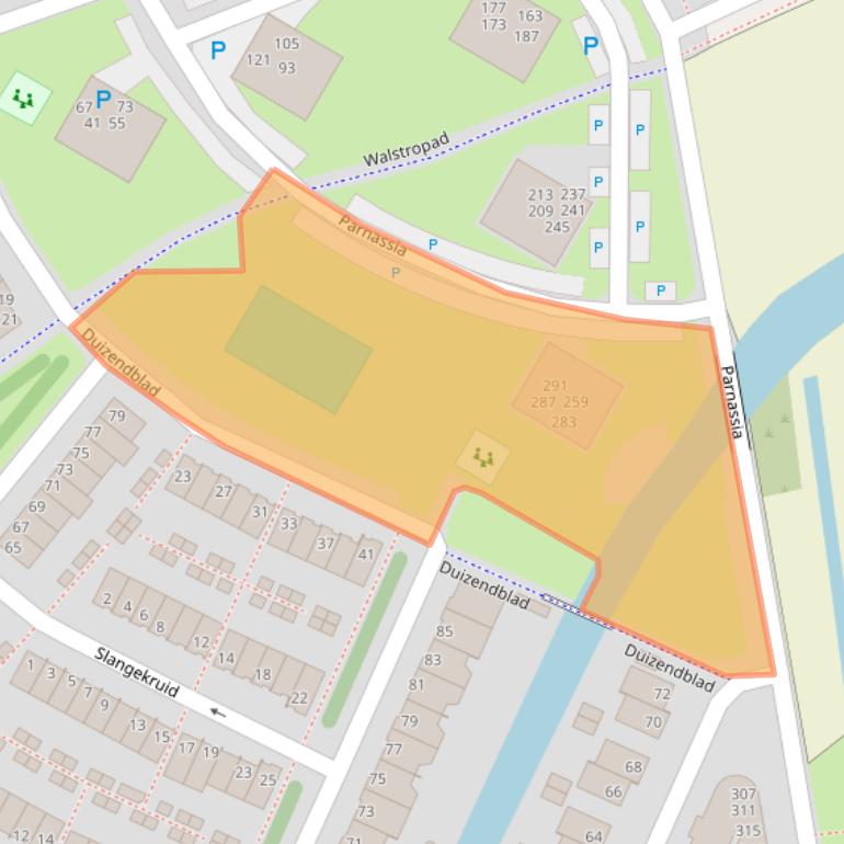 Kaart van postcodegebied 2224DP.