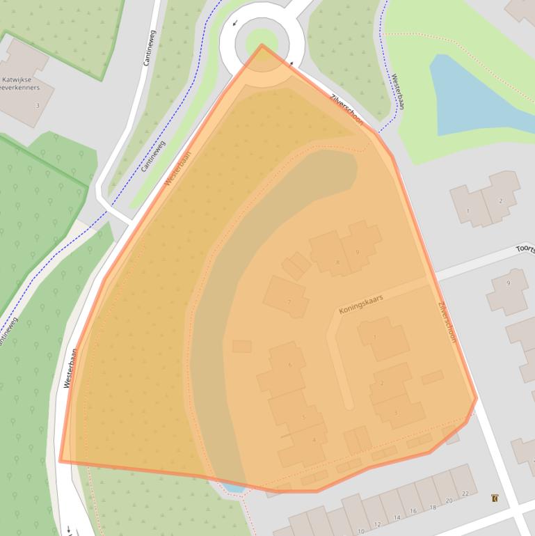 Kaart van postcodegebied 2224DR.