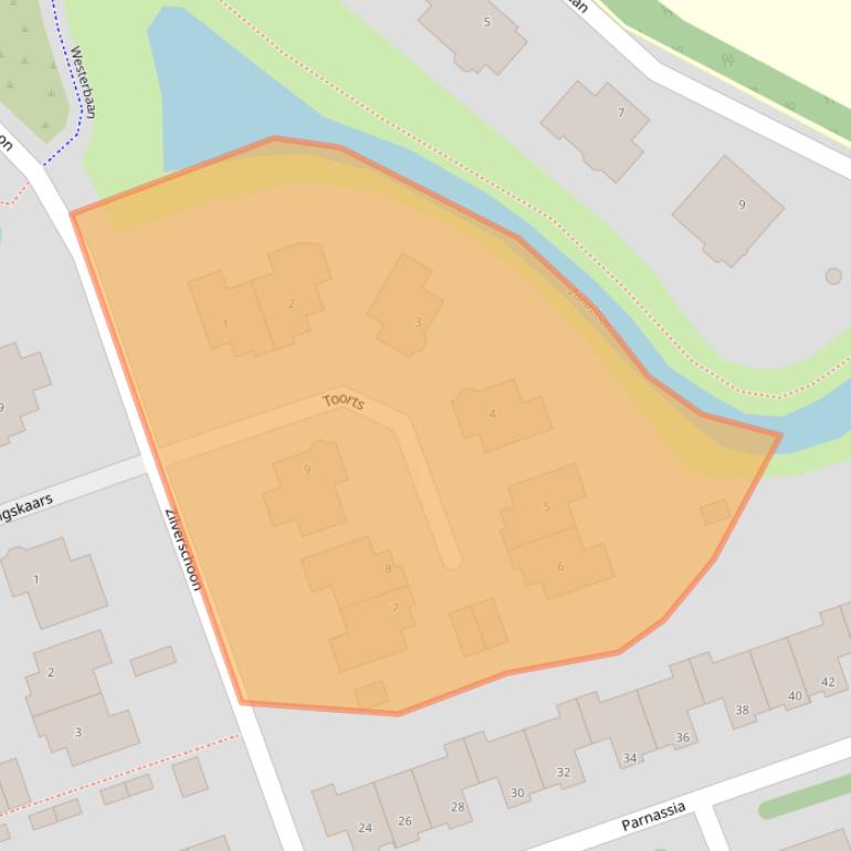 Kaart van postcodegebied 2224DS.