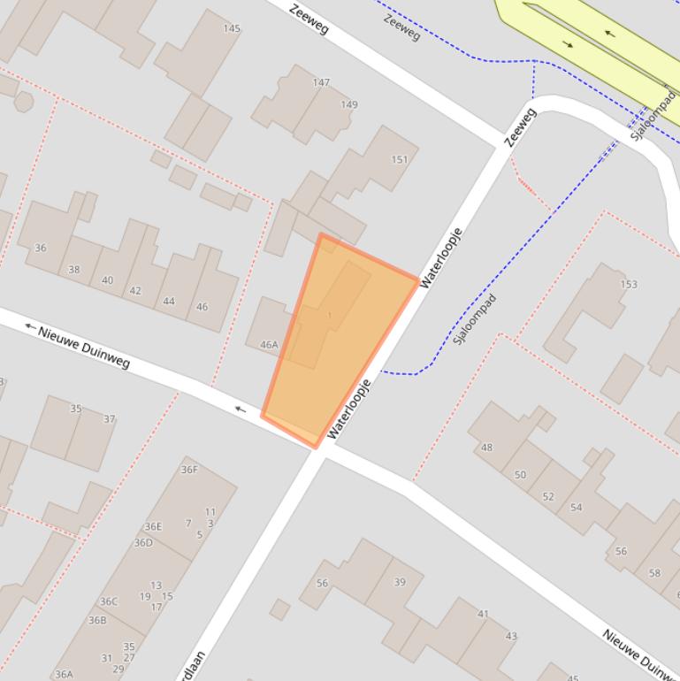 Kaart van postcodegebied 2224EA.