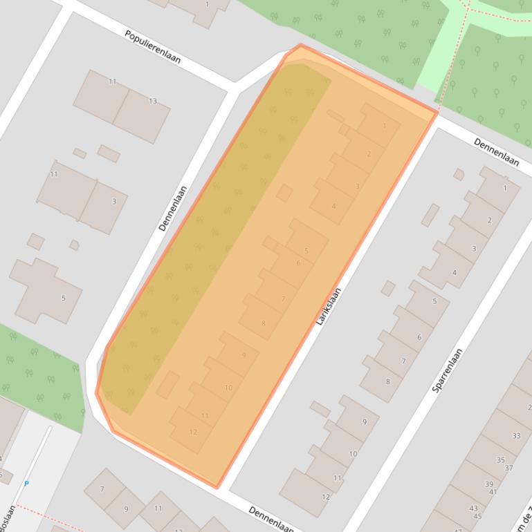 Kaart van postcodegebied 2224EN.