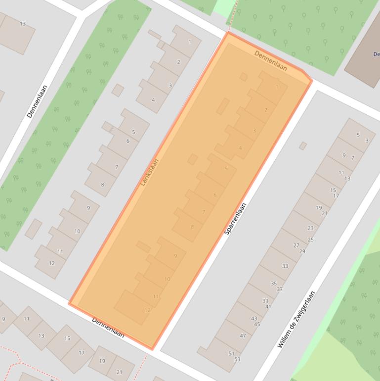 Kaart van postcodegebied 2224EP.