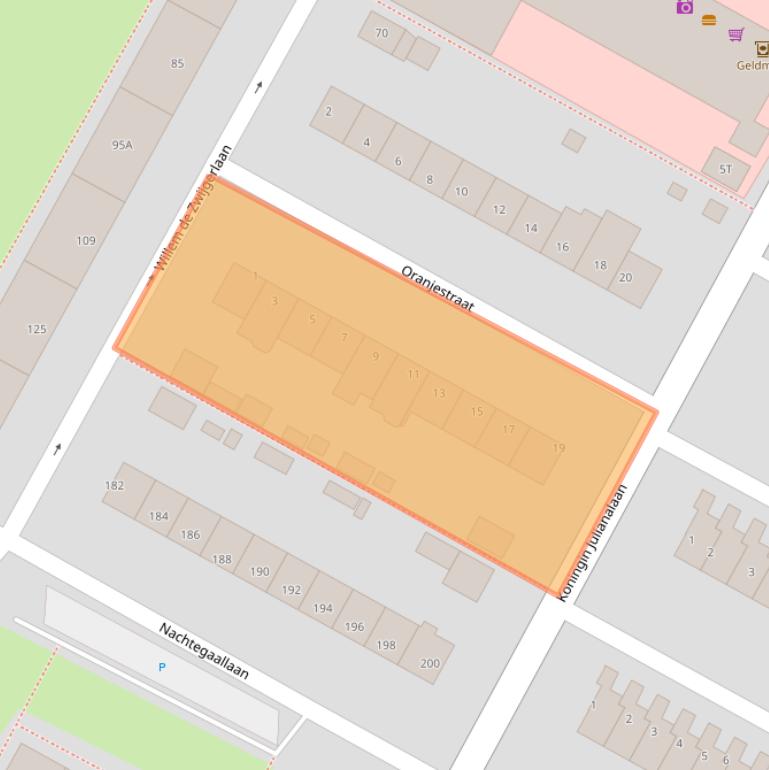 Kaart van postcodegebied 2224GD.