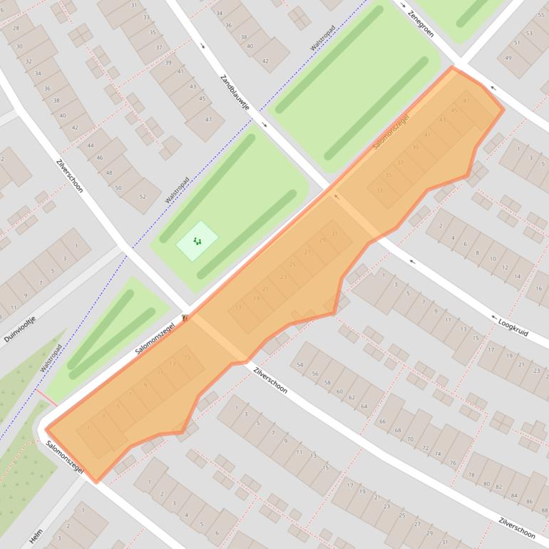 Kaart van postcodegebied 2224GP.