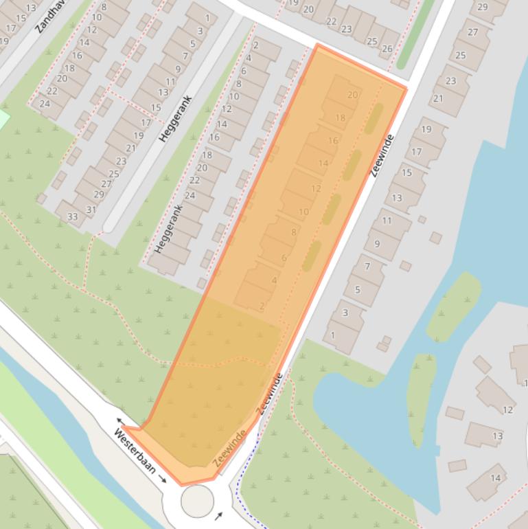 Kaart van postcodegebied 2224GX.