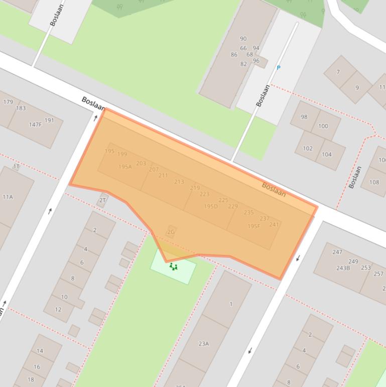 Kaart van postcodegebied 2224HE.