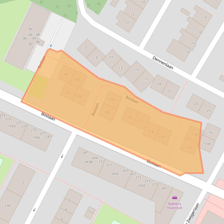 Kaart van postcodegebied 2224HL.