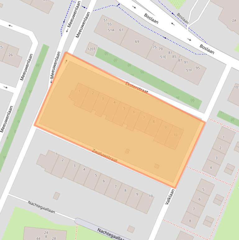 Kaart van postcodegebied 2224HM.