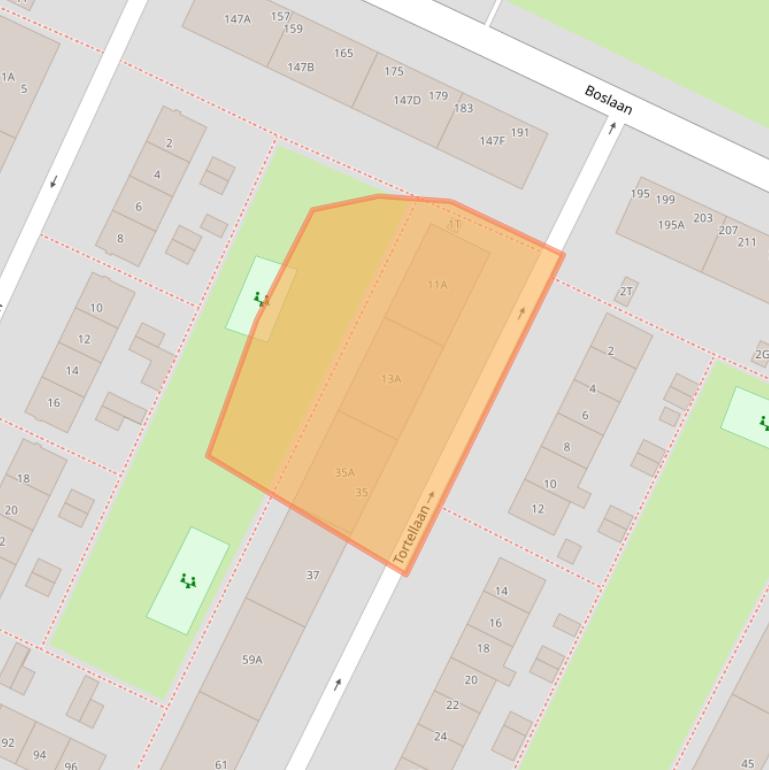 Kaart van postcodegebied 2224HV.