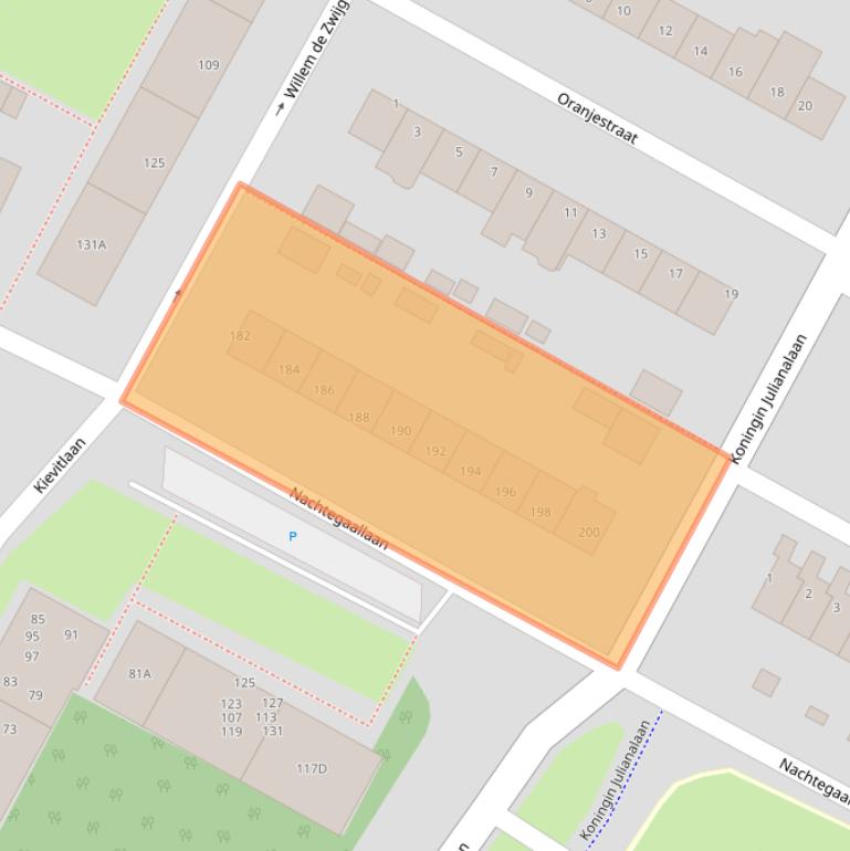 Kaart van postcodegebied 2224JK.