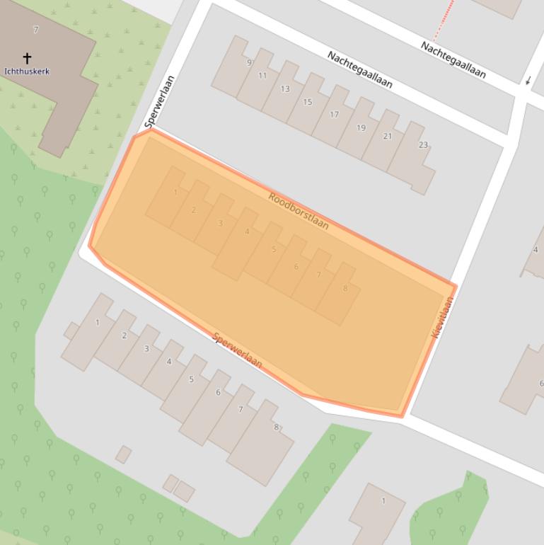 Kaart van postcodegebied 2224JM.