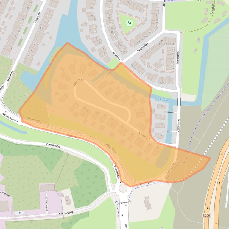 Kaart van postcodegebied 2224KD.