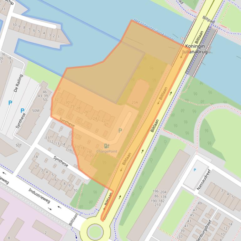 Kaart van postcodegebied 2224RD.