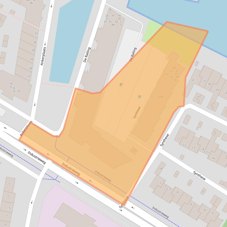 Kaart van postcodegebied 2224RE.