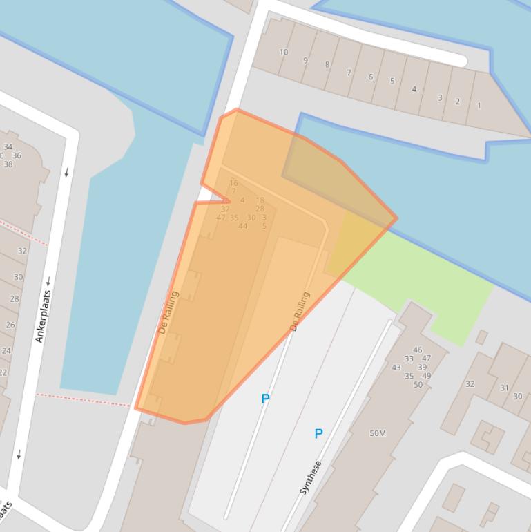 Kaart van postcodegebied 2224RV.