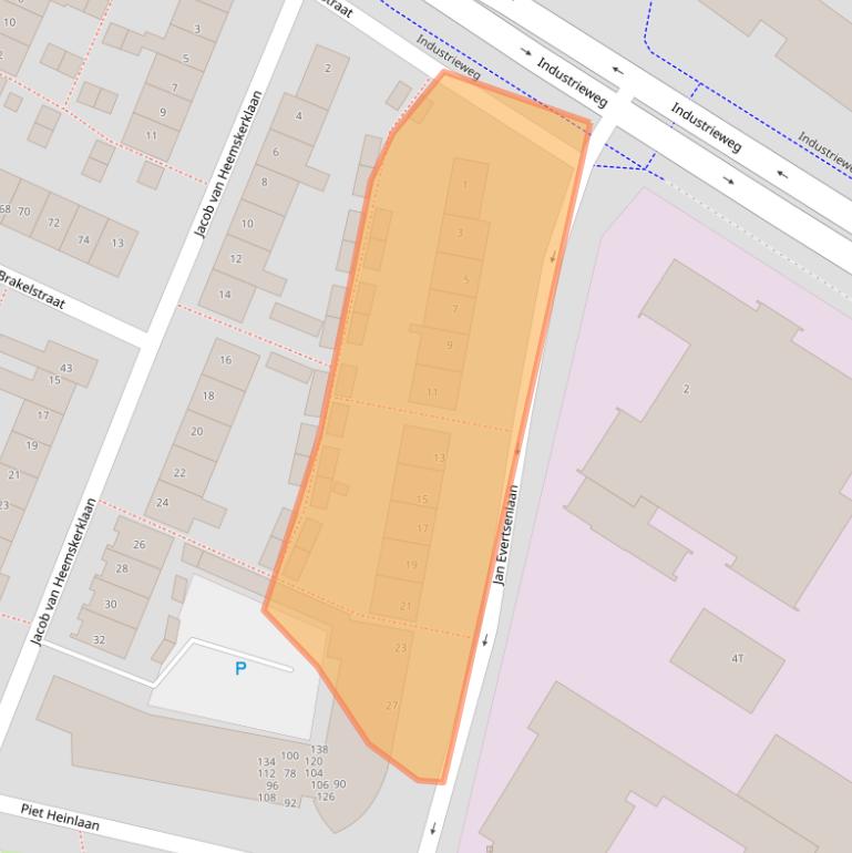 Kaart van postcodegebied 2224ST.