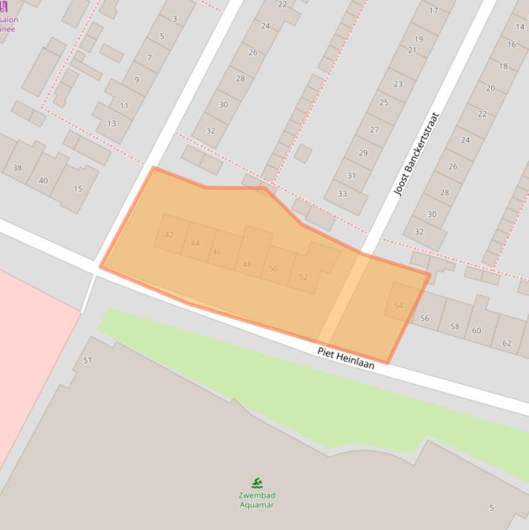 Kaart van postcodegebied 2224TB.