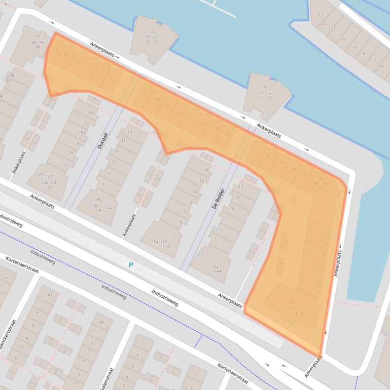 Kaart van postcodegebied 2224TX.