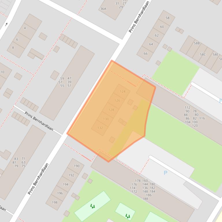 Kaart van postcodegebied 2224VJ.