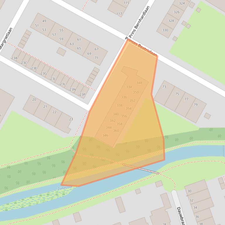 Kaart van postcodegebied 2224VS.