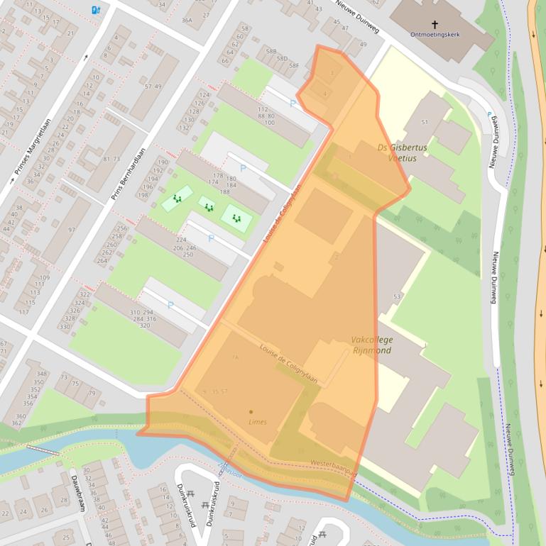 Kaart van postcodegebied 2224VT.