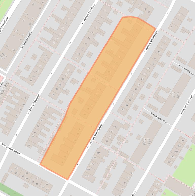 Kaart van postcodegebied 2224XC.