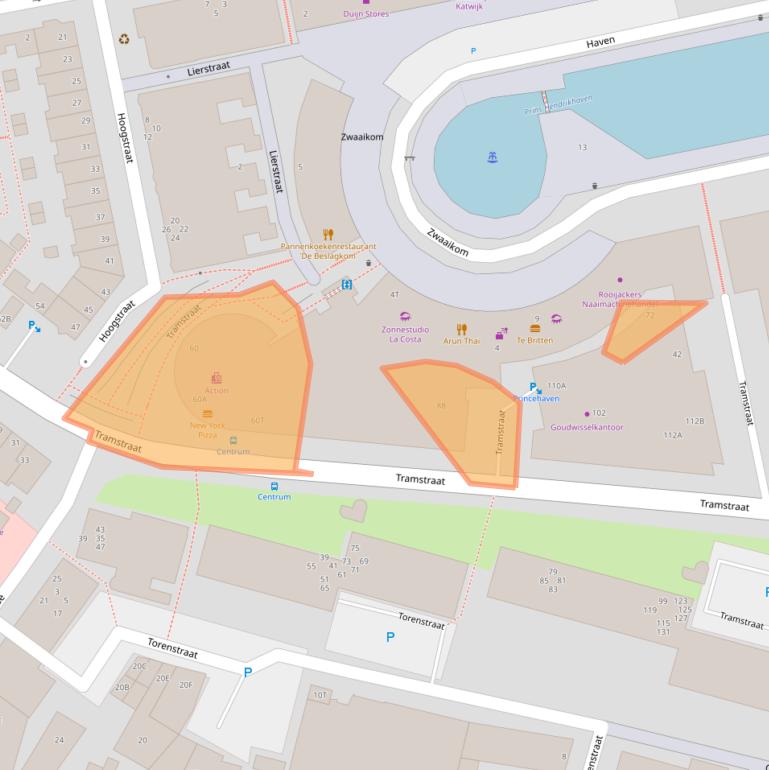 Kaart van postcodegebied 2225CK.