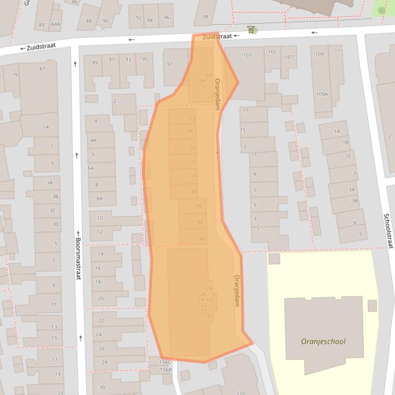 Kaart van postcodegebied 2225DR.