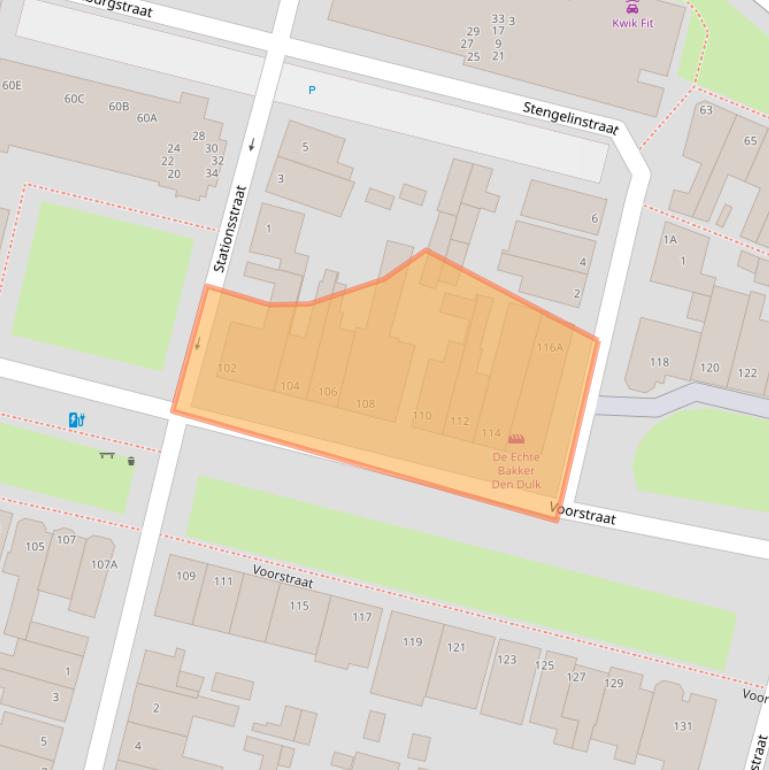 Kaart van postcodegebied 2225EV.